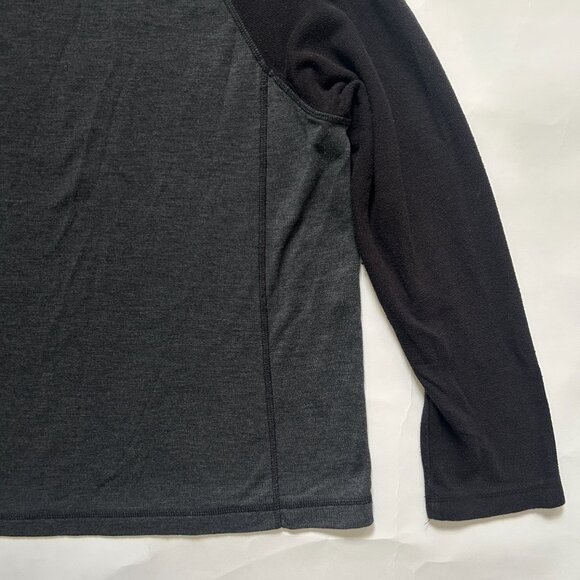 Tommy Bahama Shirt Mens Large Gray Black Logo Raglan Sleeve Performance Pullover - Picture 10 of 12